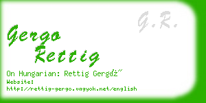 gergo rettig business card